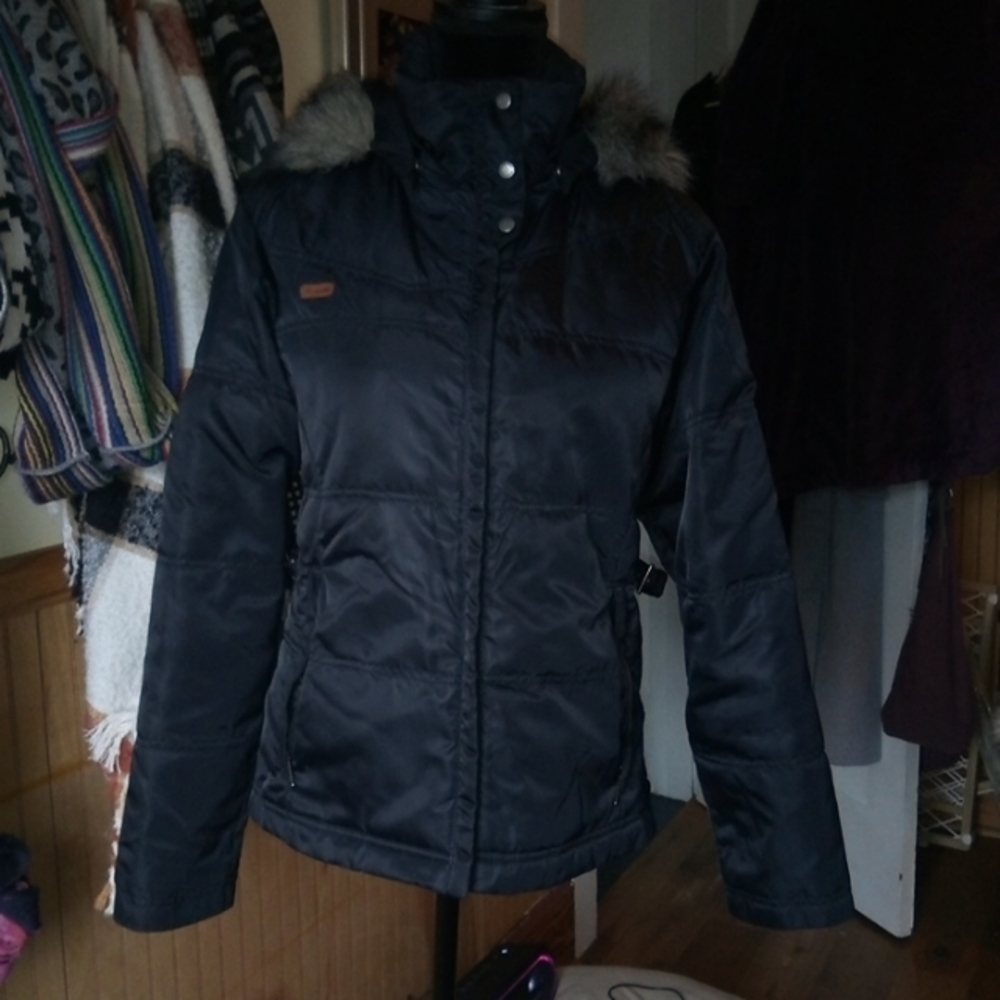 Columbia Faux Fur Hooded Coat